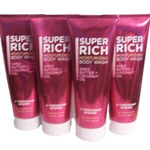Bath & Body Works A Thousand Wishes Super Rich Moisturizing Body Wash 10 oz x4
